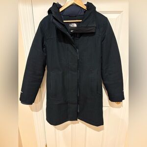 The North Face Navy Herringbone Arctic Parka Sz S